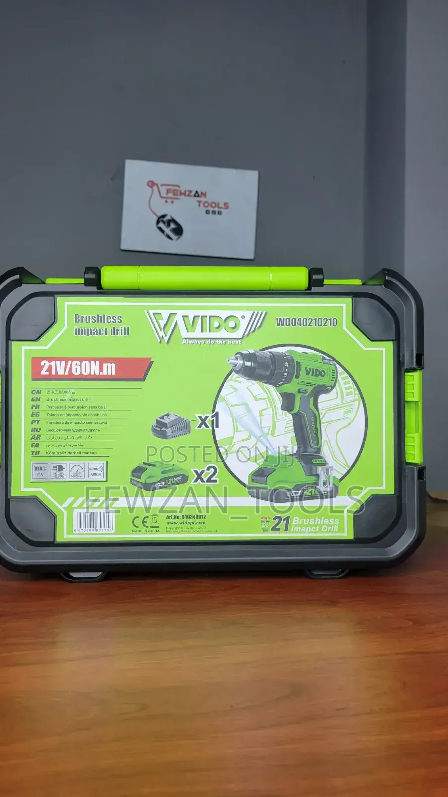 Vido Chargebl Brushless Drill