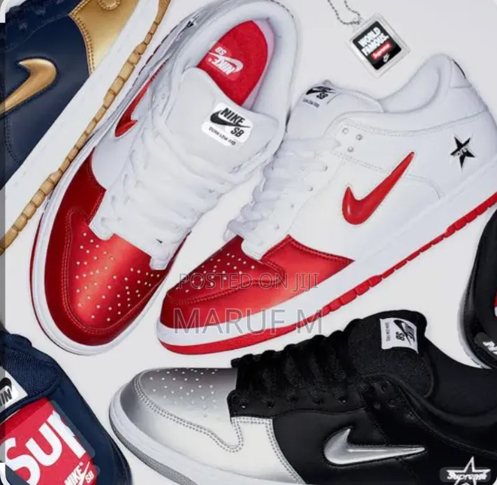 Nike SB Dunk Low Supreme Jewel Swoosh Gold