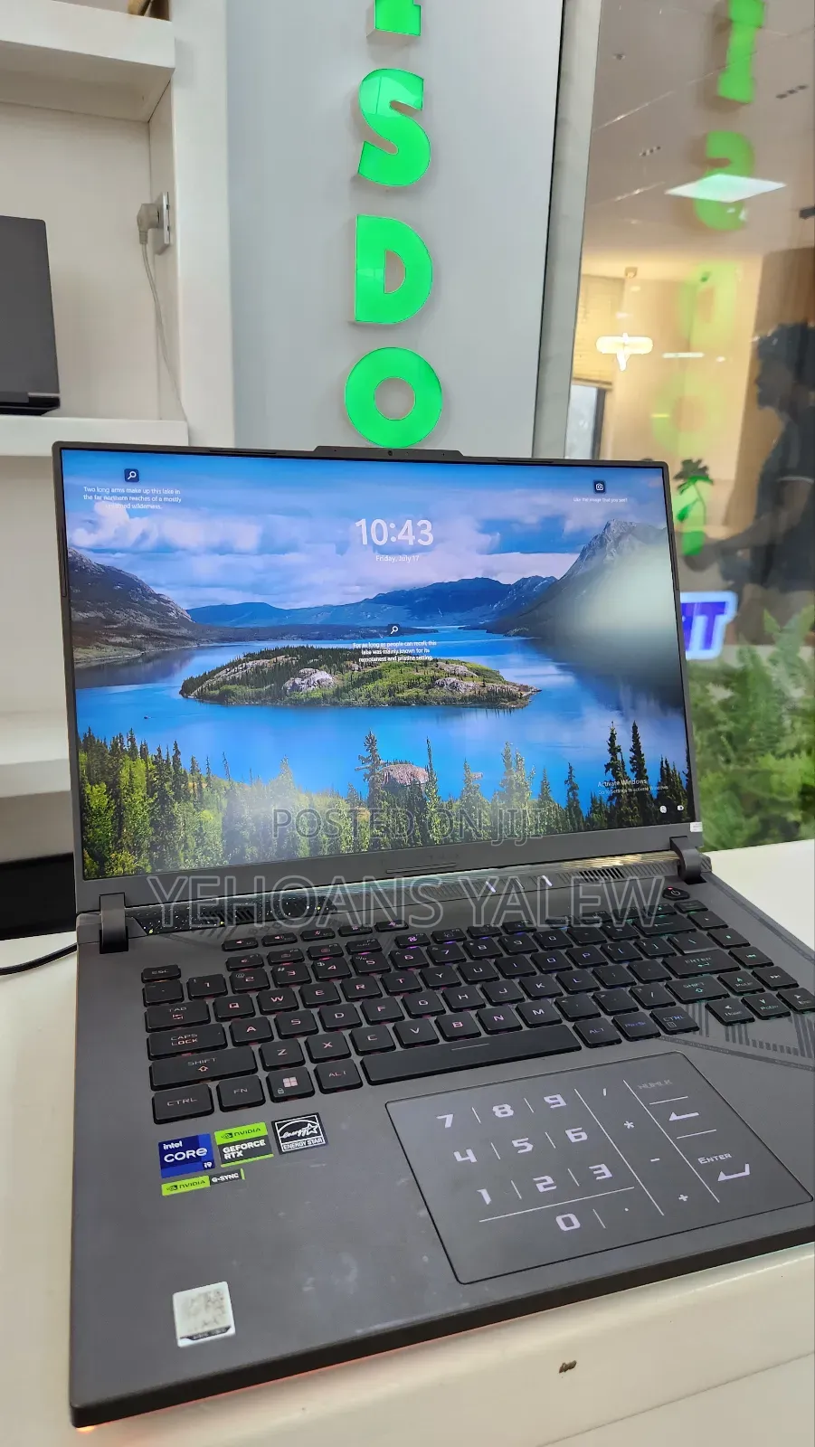 New Laptop Asus ROG Strix G16 G614 16GB Intel Core i9 SSD 1T