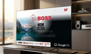 Boss TV 50" Smart Google TV – Frameless Design | New 2026 Model