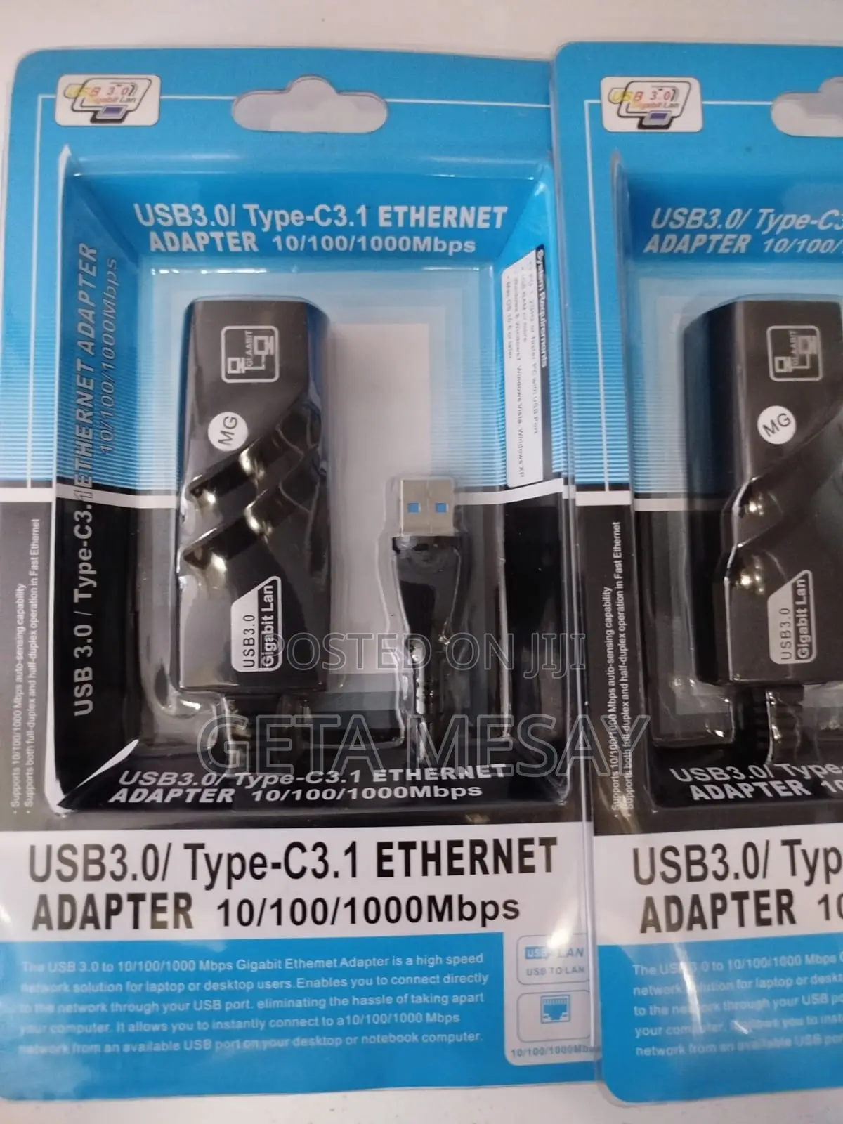 USB 3.0 to Gigabit Ethernet Adapter High-Speed USB Type-a to RJ45 LAN