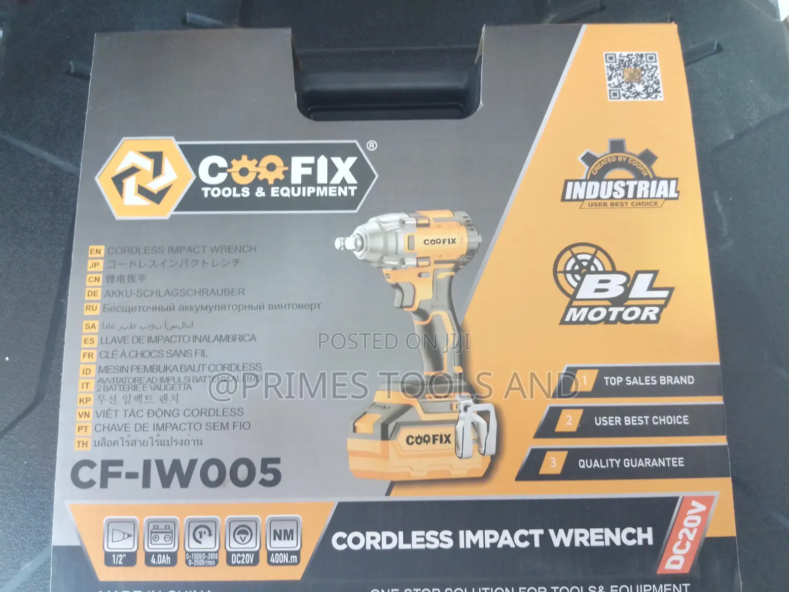COOFIX Brushless Cordless Impact Wrench 21V
