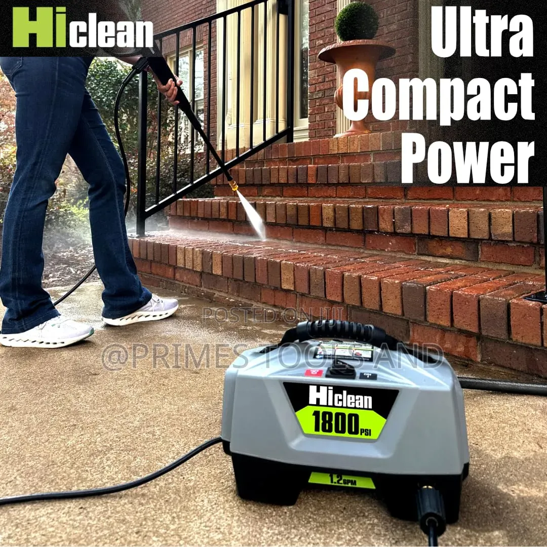 Lutian Electric High Pressure Washer Features Compact Gray and Green