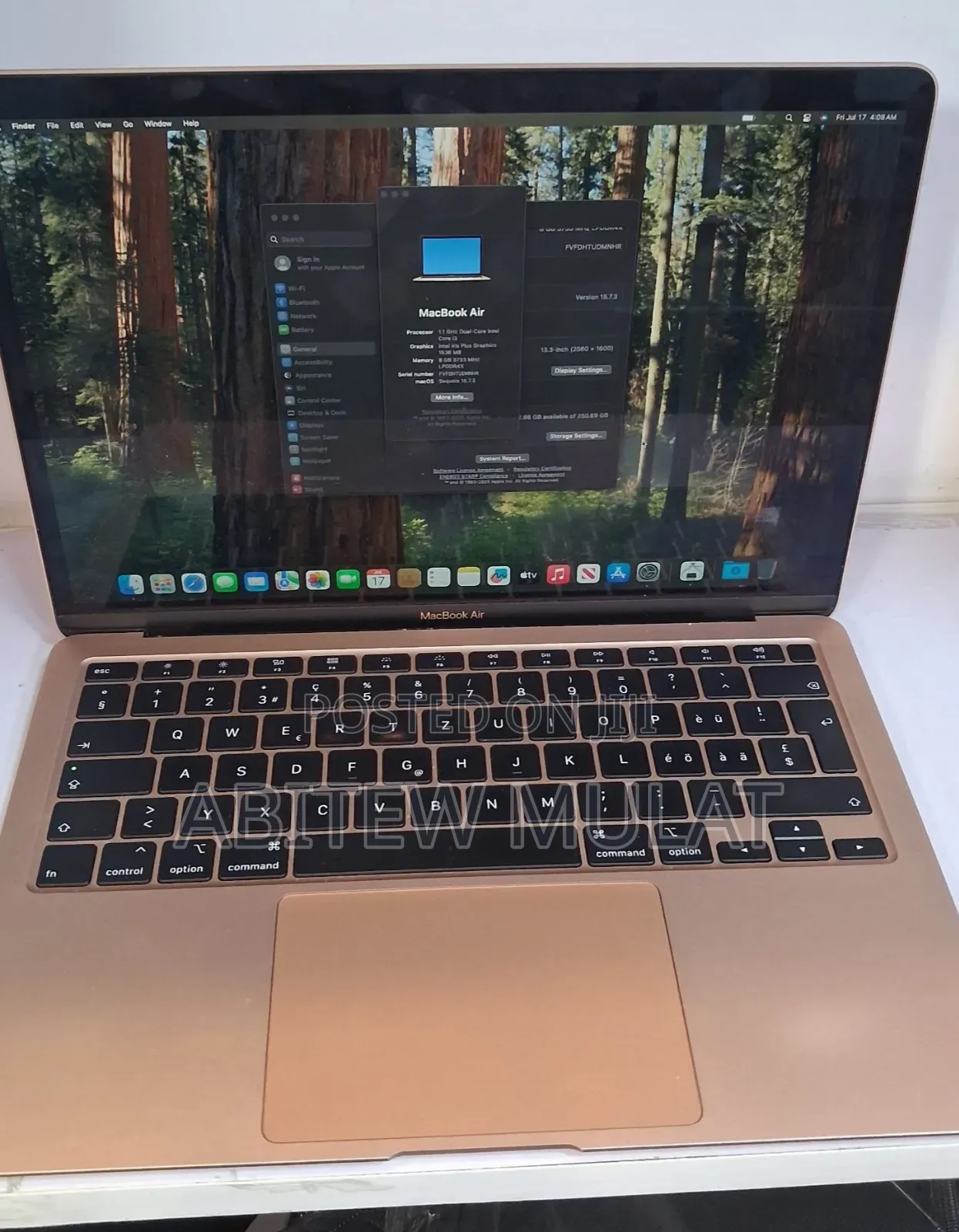 New Laptop Apple MacBook Air 2020 8GB Intel Core i5 SSD 256GB
