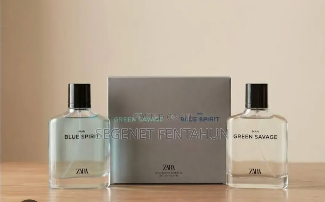 Zara Man Green Savage Blue Spirit 2 in 1 Set Perfume ( 2 × 100ml)
