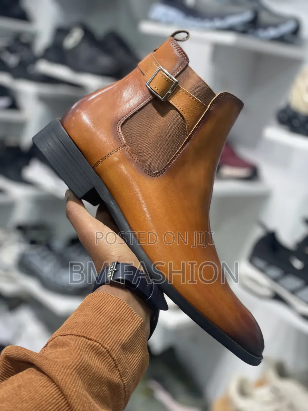 Leather Jodhpur Chelsea Boots (Rich Burnished Tan