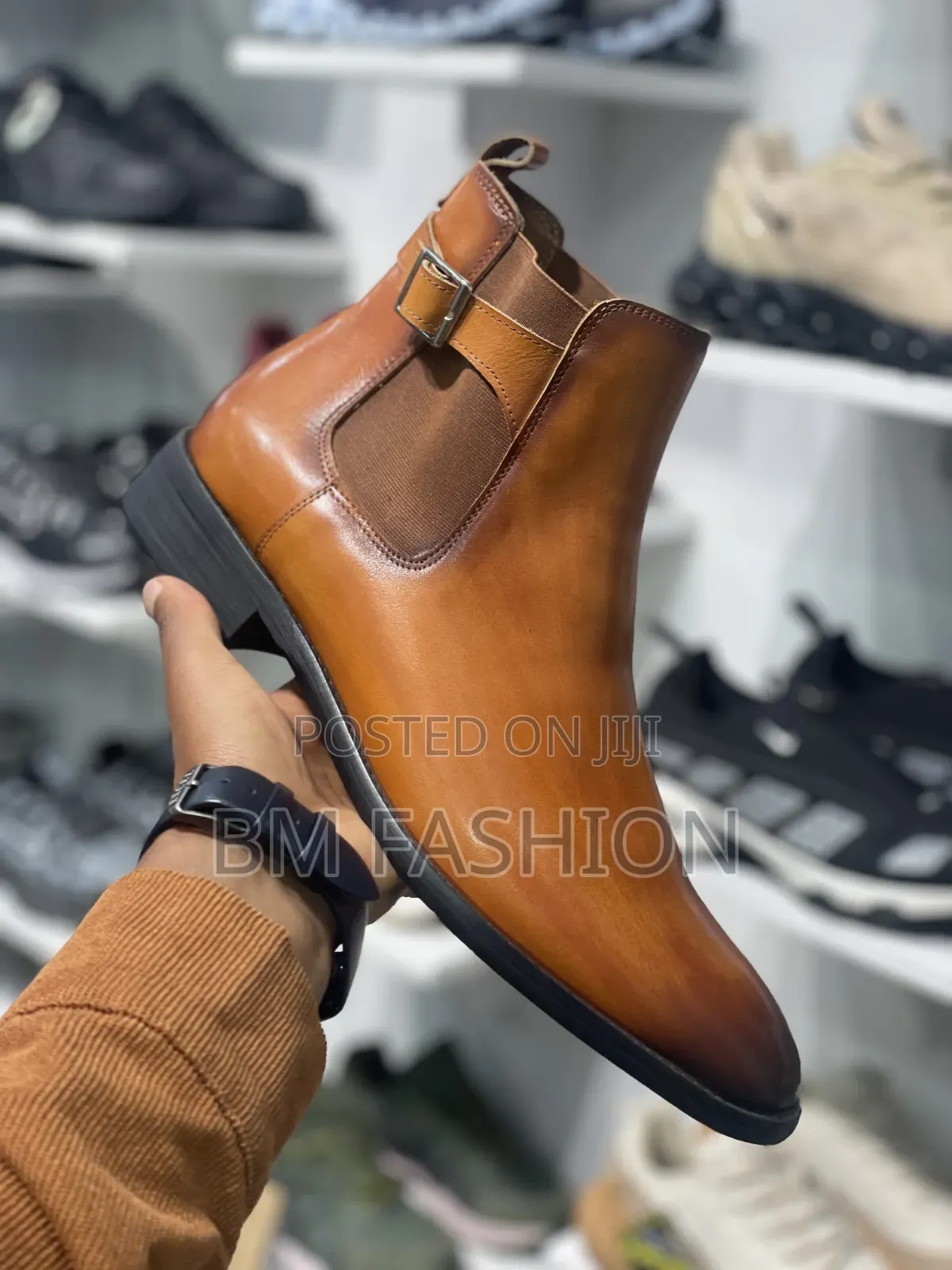 Leather Jodhpur Chelsea Boots (Rich Burnished Tan