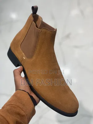 Brown Suede Chelsea Boots (Order Now )