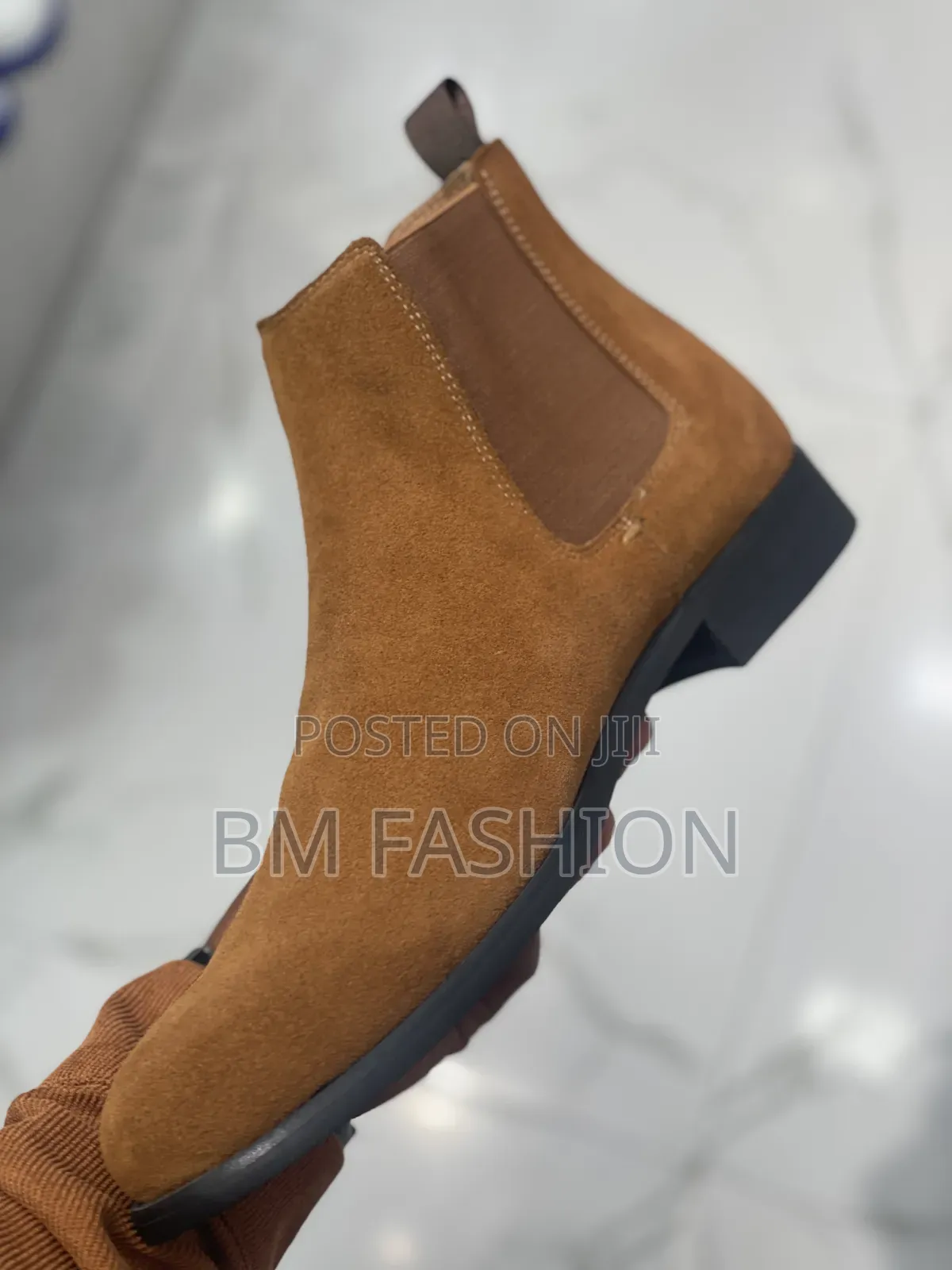 Brown Suede Chelsea Boots (Order Now )