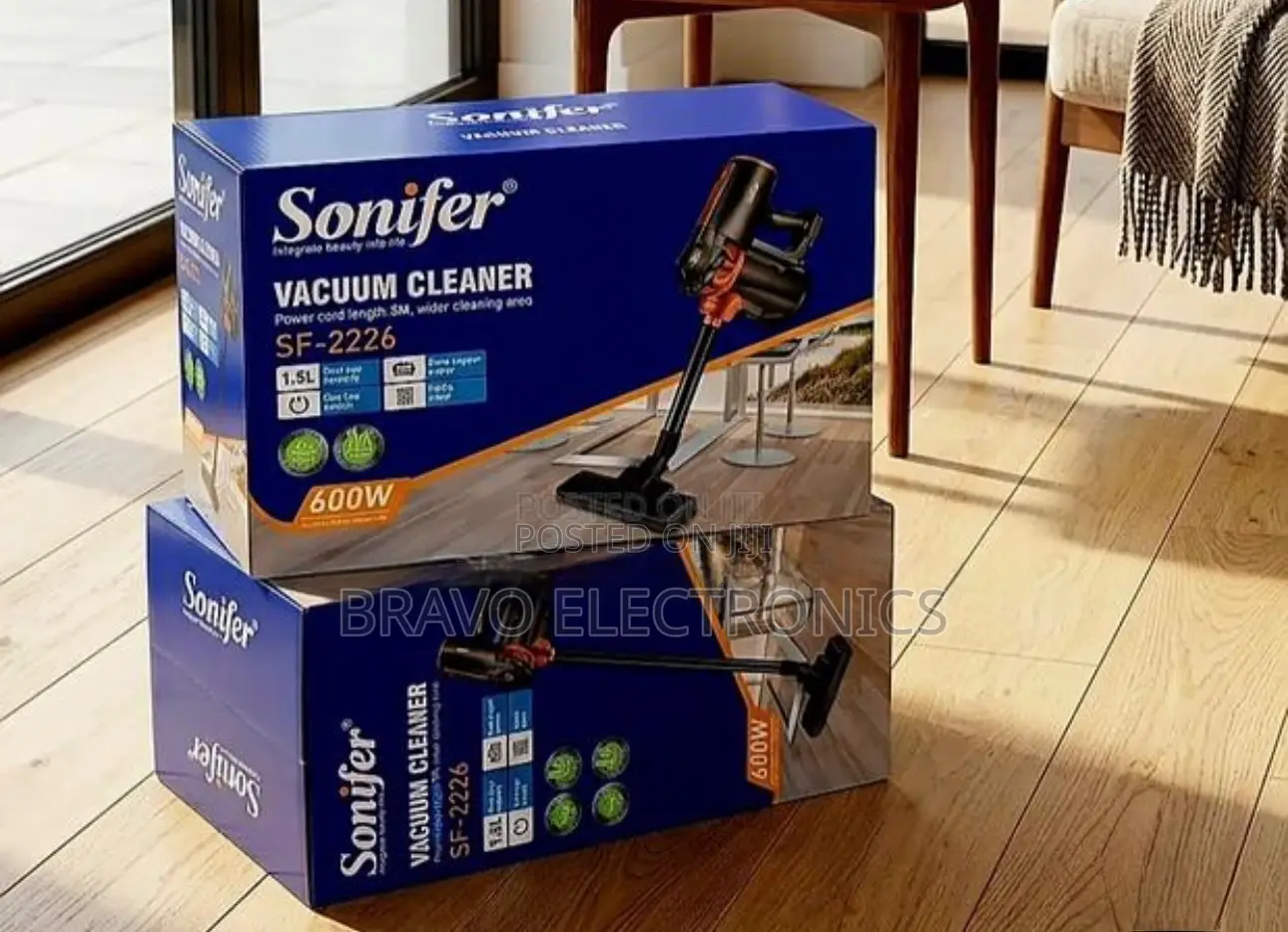 Sonifer Vacuum Cleaner 1.5L Powerful and Easy for Cleaning
