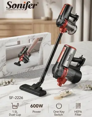Sonifer Vacuum Cleaner 1.5L Powerful and Easy for Cleaning