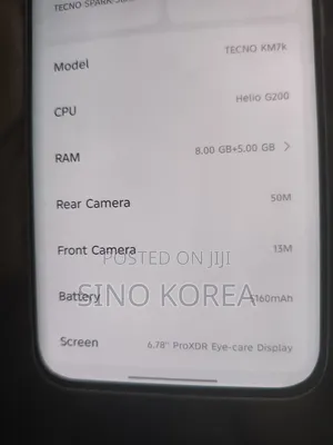 New Tecno Spark Slim 256 GB White