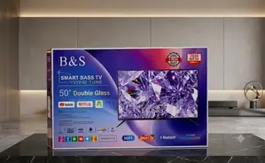 B S TV 50 Inch UHD Smart Android TV (2026 Model) – Double Glass