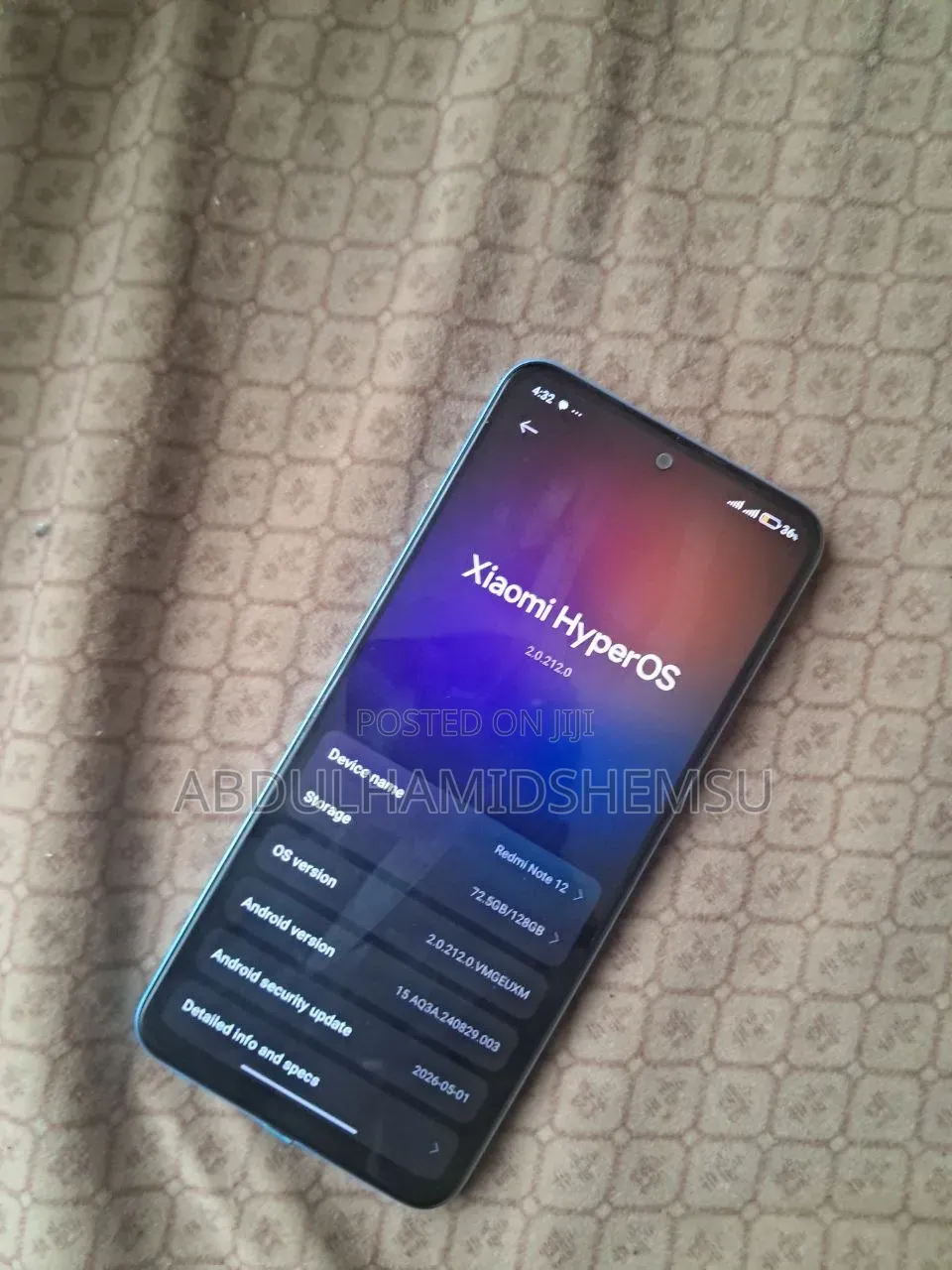 Xiaomi Redmi Note 12 4G 128 GB Red