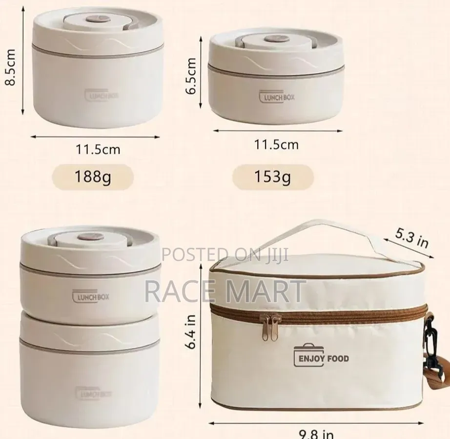 Isolated Lunch Box With Bag