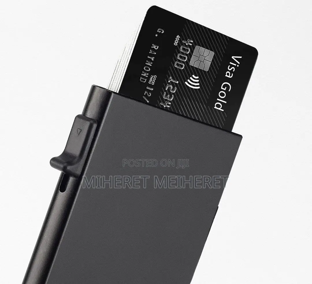 Anti-Theft Aluminum Alloy Bank Holder Wallet Mini Men/Women Wallet For
