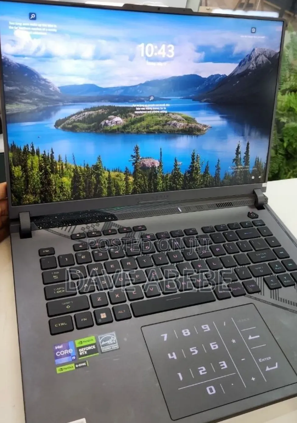 New Laptop Asus ROG Strix G16 16GB Intel Core i9 SSD 1T