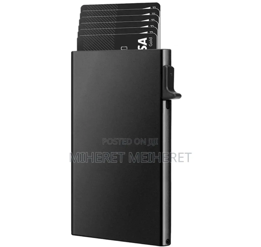 Anti-Theft Aluminum Alloy Bank Holder Wallet Mini Men/Women Wallet For