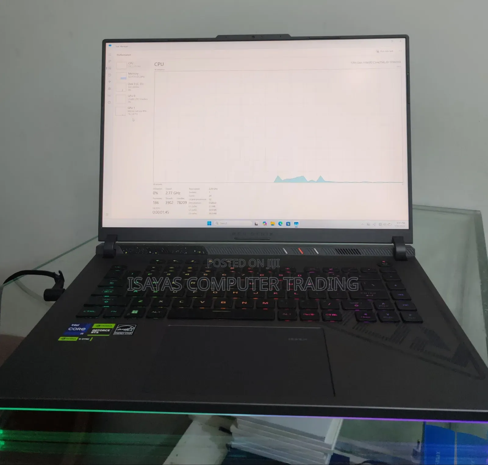 New Laptop Asus ROG Strix G16 G614 16GB Intel Core i9 SSD 1T