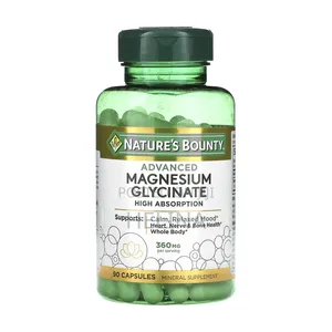 Advanced Magnesium Glycinate 360mg 90 Capsule Original From USA