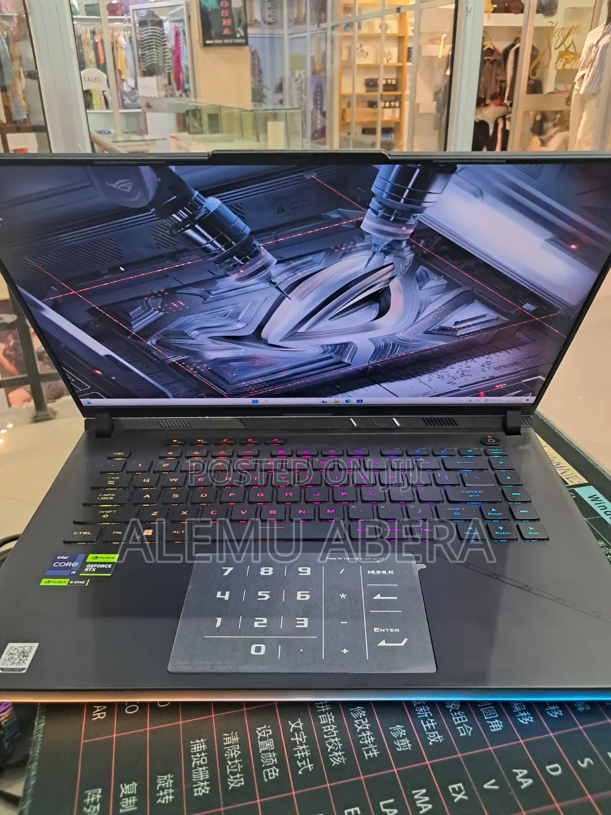 New Laptop Asus ROG Strix G731G 16GB Intel Core i9 SSD 1T