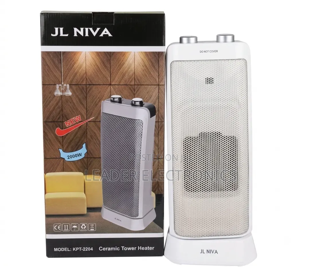 JL Niva Ceramic Tower Heater 2000W – Fast Heating, Energy Saving