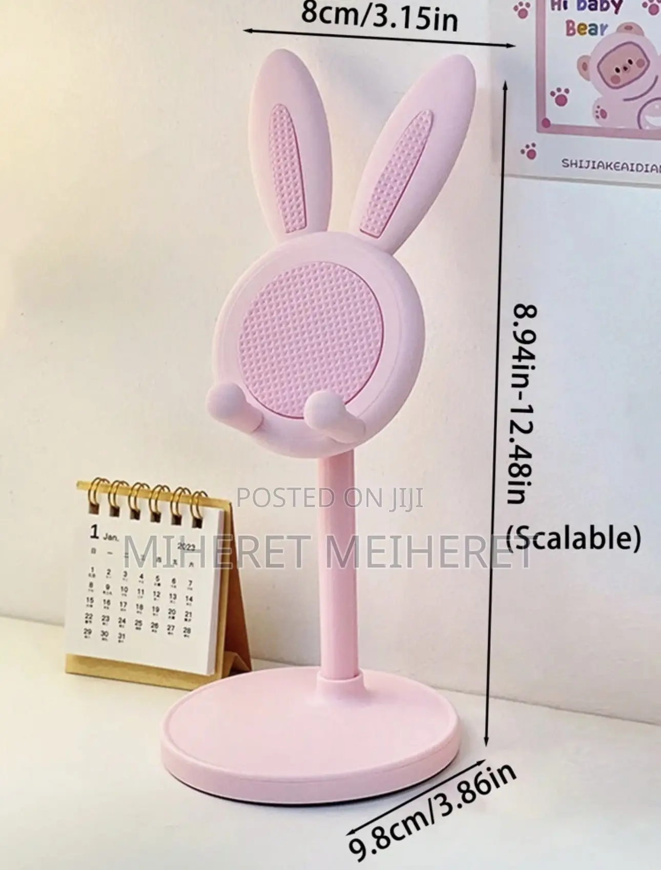 Cute Rabbit Shape Multi-Function Adjustable Phone Stand, Extendable
