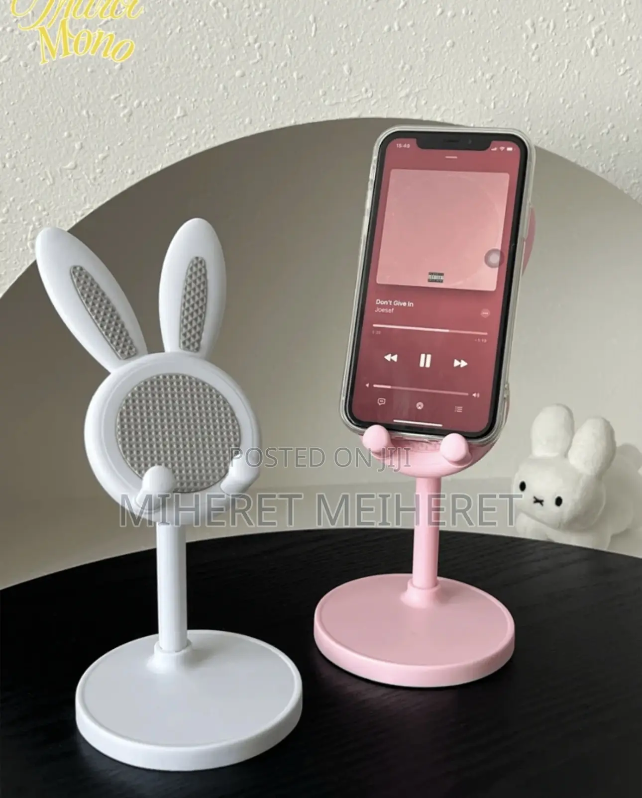 Cute Rabbit Shape Multi-Function Adjustable Phone Stand, Extendable