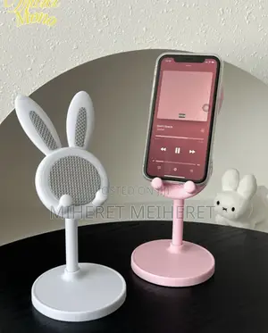 Cute Rabbit Shape Multi-Function Adjustable Phone Stand, Extendable