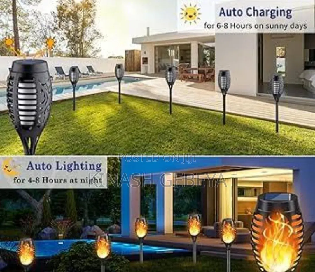 Solar Powered Flame LED Light(በፀሀይ ሀይል የሚሰራ መብራት)