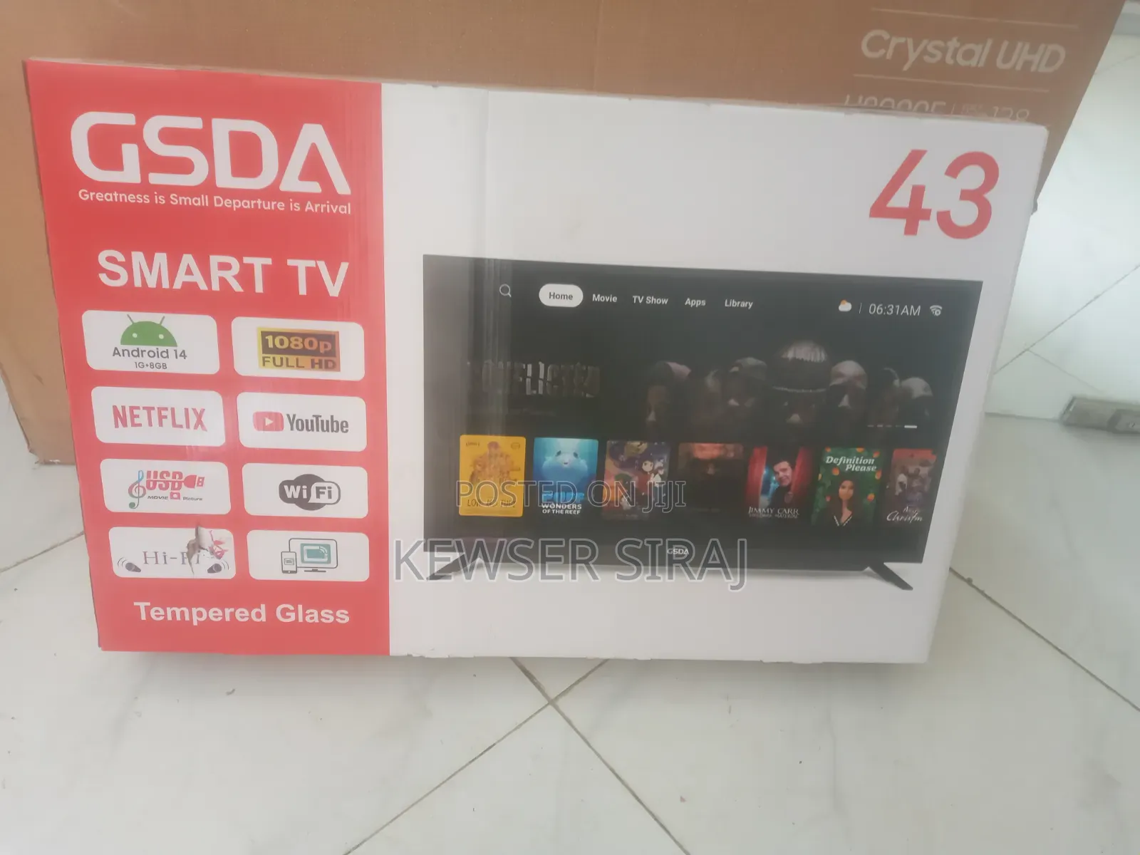 Gasda 43inch TV Smart Android New 20 26