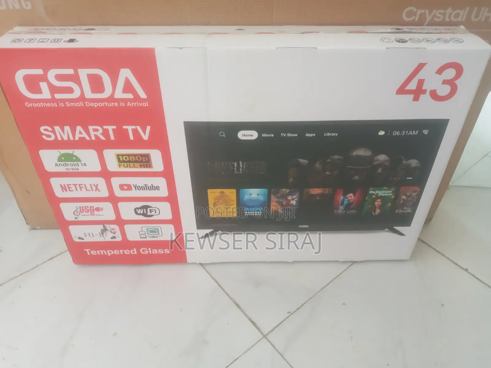 Gasda 43inch TV Smart Android New 20 26