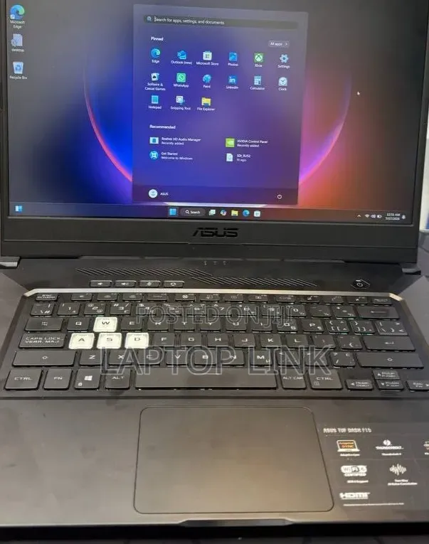 New Laptop Asus TUF Gaming A15 16GB Intel Core i7 SSD 512GB