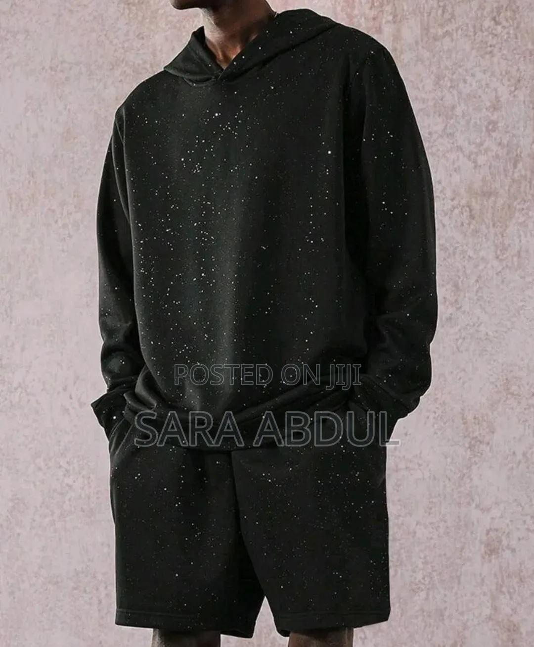 Shein Brand Mens Glitter 2 Piece Set Tracksuit Size 42 XL