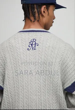 BoohooMan Brand Knitted Oversize Cardigan Size Medium