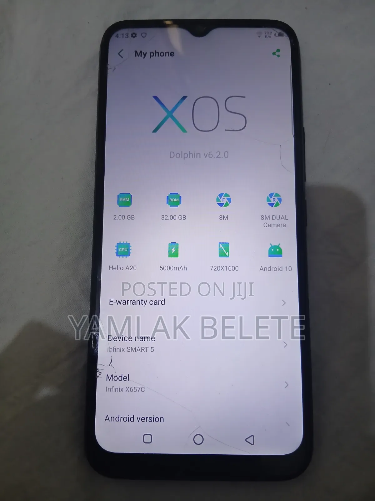 Infinix Smart 5 4G (X657C) 32 GB Black