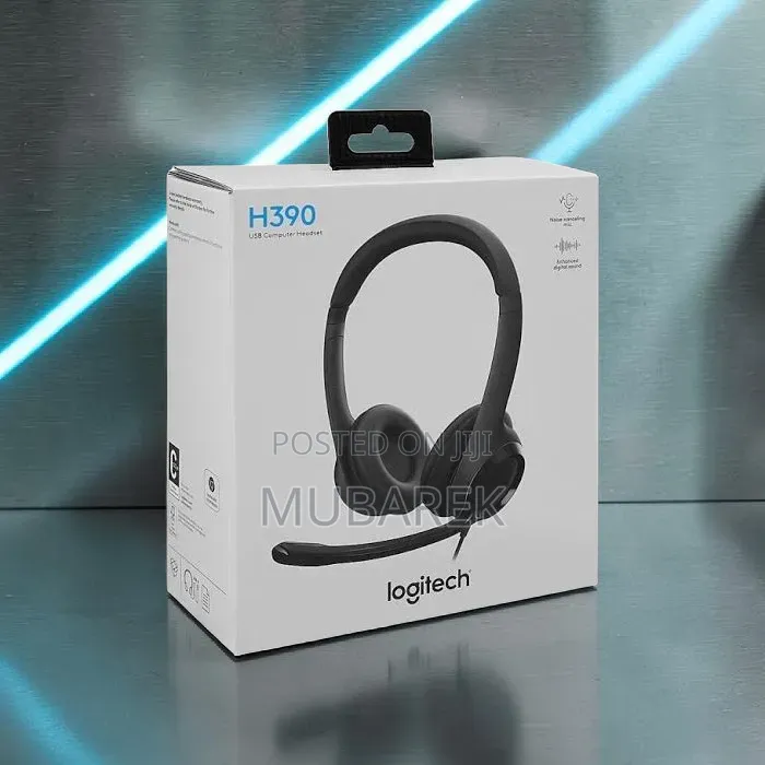 Logitech H390 USB Headset - Black, Enhanced Digital Audio