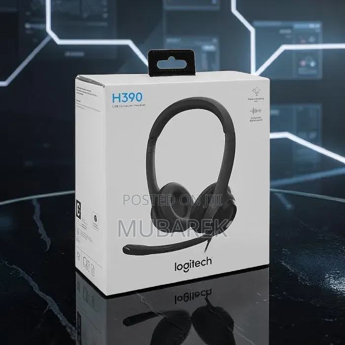 H390 USB Computer Headset by Logitech, Noise-Cancelling Microphone