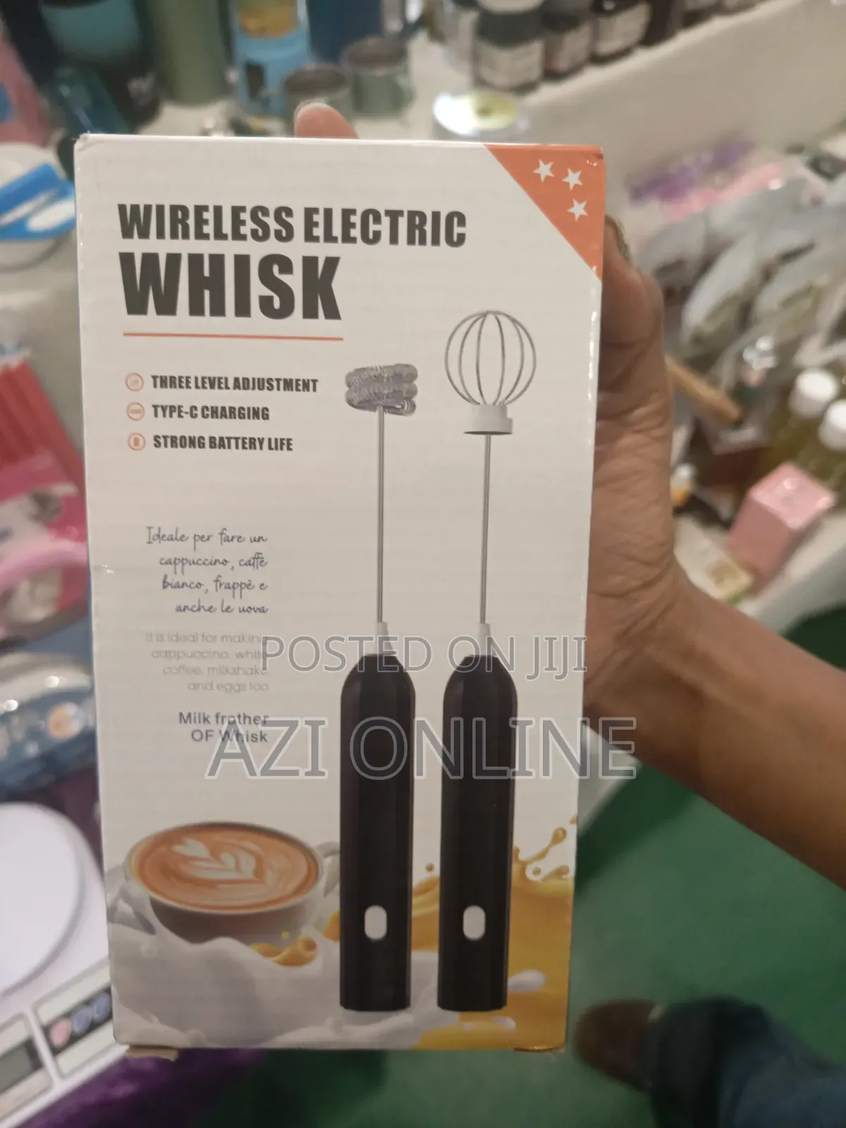 Wireless Electric Whisk – Rechargeable Milk Frother Egg Beater