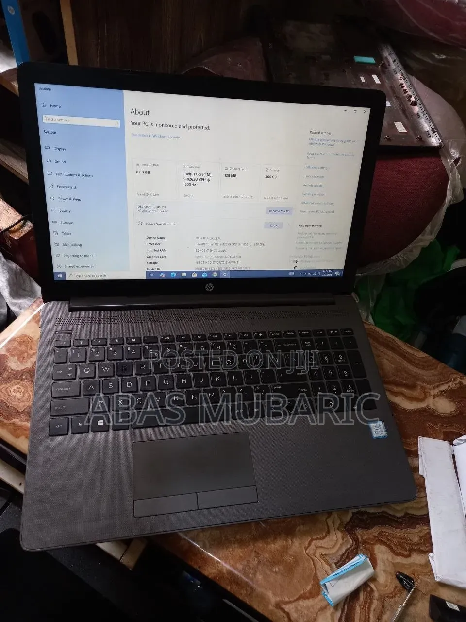 Laptop HP 250 G7 8GB Intel Core 5 HDD 500GB