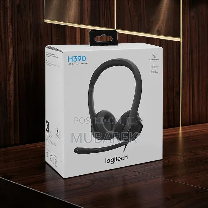 Logitech H390, Simple USB Wired Headset for Computers