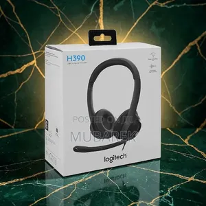 Logitech H390 Computer Headset, Black, Retail Packaging
