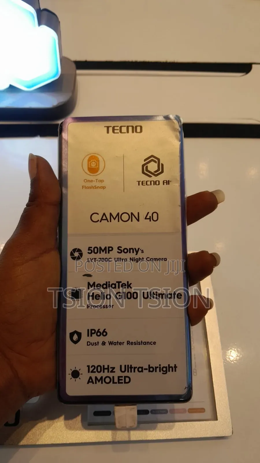 New Tecno Camon 40 256 GB Silver