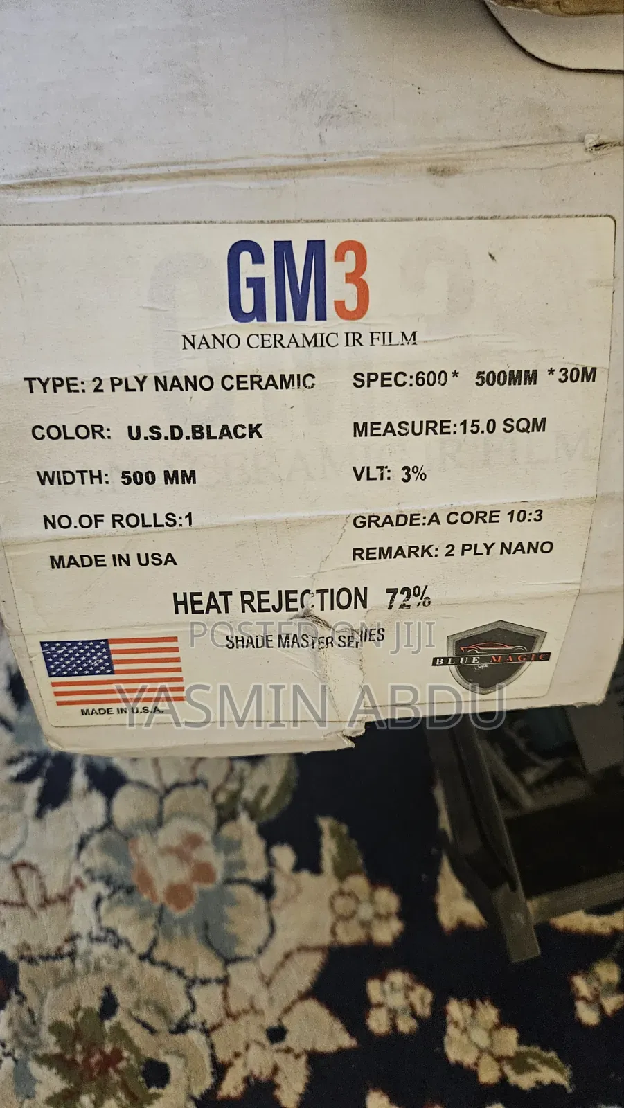የመኪናና የቢሮ ፊልም Nano Ceramic IR Film