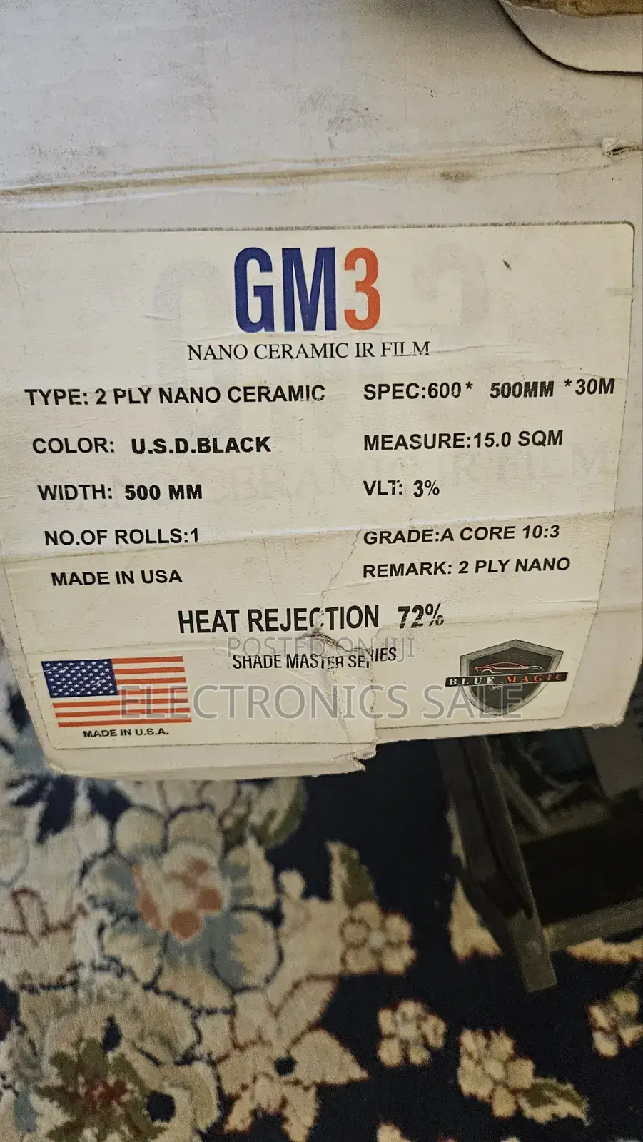 የመኪናና የቢሮ ፊልም Nano Ceramic IR Film