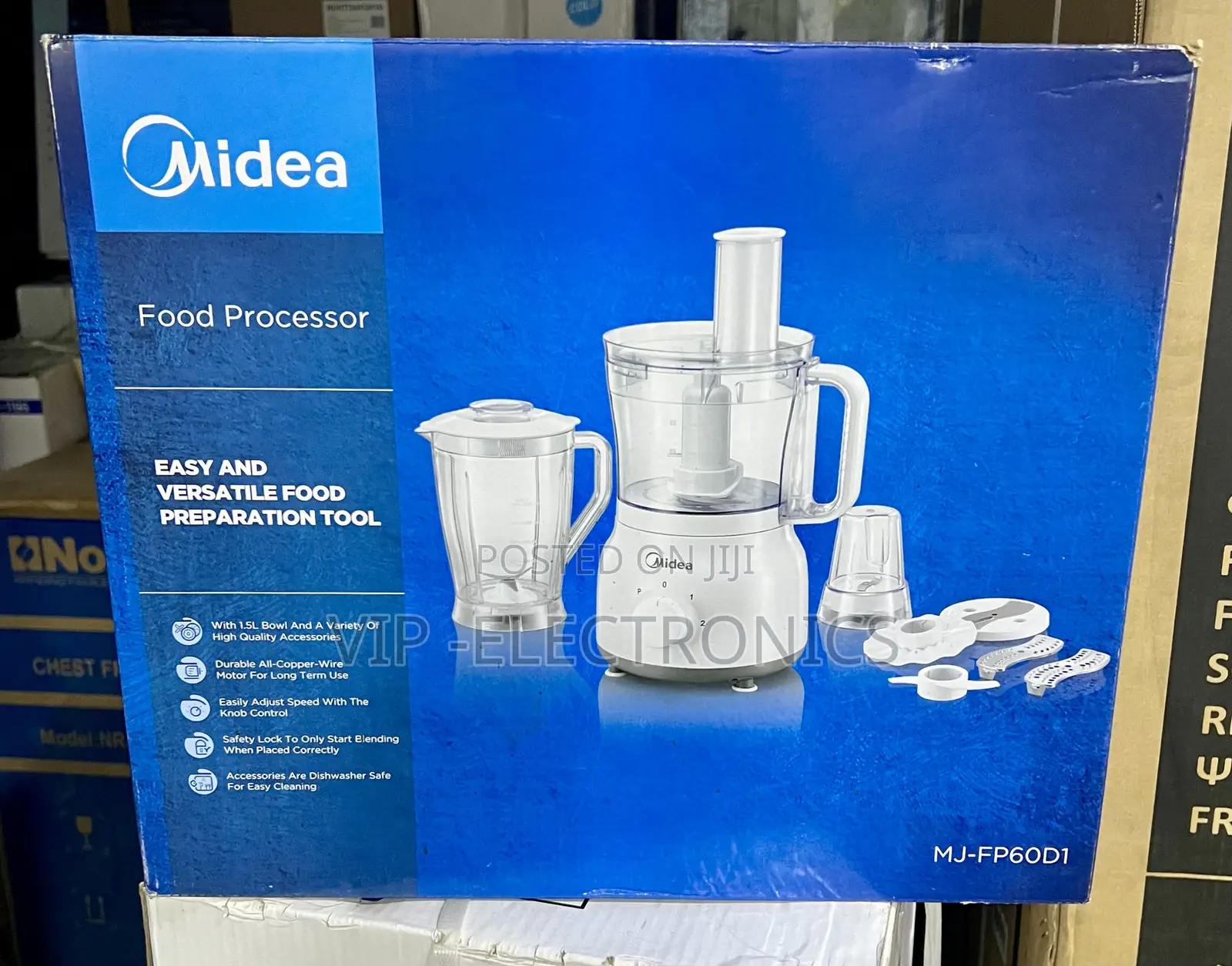 Midea Food Processor – 800W Kitchen Processor With 1.5L Bowl Blender