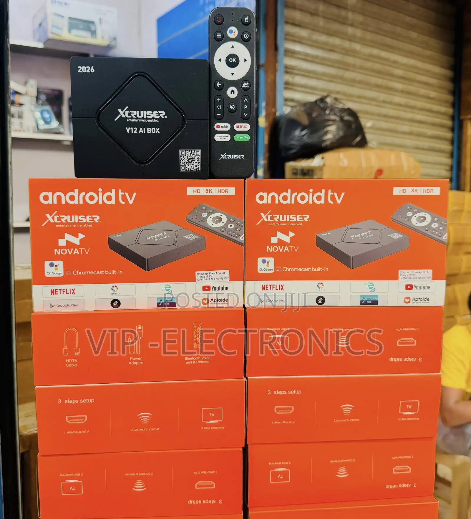2026 Xcruiser V12 Android TV Box * Supports HD, HDR Video