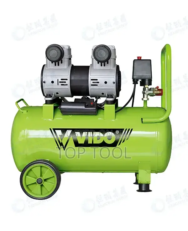 ,Vido 50 ሊትር ጸጥተኛ (Silent) ዘይት የማይጠቀም (Oil-Free) የአየር ኮምፕሬሰር