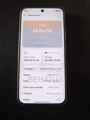 New Oppo A6 Pro 5G 256 GB White