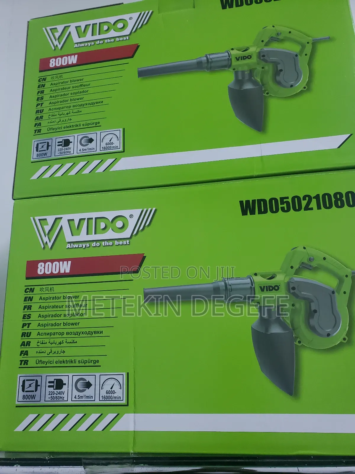 VIDO Aspirator Blower 800w